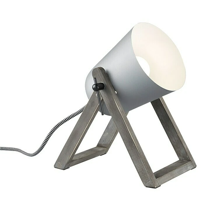 BAUHAUS Reality Leuchten Tischleuchte Marc 25 W, L X B X H: 12,5 X 19,5 X 21 Cm, Grau, E27 3 BAUHAUS Reality Leuchten Tischleuchte Marc 25 W, L X B X H: 12,5 X 19,5 X 21 Cm, Grau, E27
