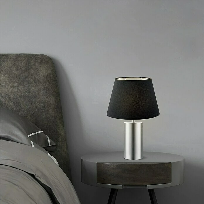 BAUHAUS Home Sweet Home Lampenschirm Largo Ø X H: 24 X 16 Cm, Night Black, Stoff, Oval 3 BAUHAUS Home Sweet Home Lampenschirm Largo Ø X H: 24 X 16 Cm, Night Black, Stoff, Oval