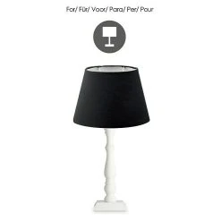 BAUHAUS Home Sweet Home Lampenschirm Largo Ø X H: 24 X 16 Cm, Night Black, Stoff, Oval 13 BAUHAUS Home Sweet Home Lampenschirm Largo Ø X H: 24 X 16 Cm, Night Black, Stoff, Oval -Bauhaus Home 12 1020