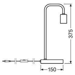 BAUHAUS Ledvance Tischleuchte Stahl, E27 13 BAUHAUS Ledvance Tischleuchte Stahl, E27 -Bauhaus Home 12 1027