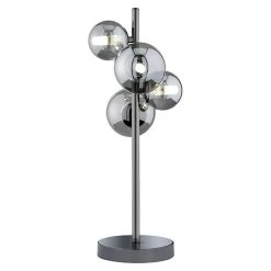 BAUHAUS WOFI Villa Tischleuchte 20 W, L X B X H: 24 X 15 X 48 Cm, Schwarz/Chrom, G9 -Bauhaus Home 12 1040