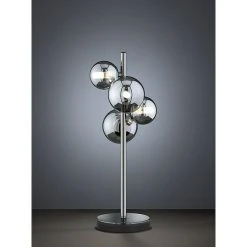 BAUHAUS WOFI Villa Tischleuchte 20 W, L X B X H: 24 X 15 X 48 Cm, Schwarz/Chrom, G9 -Bauhaus Home 12 1042