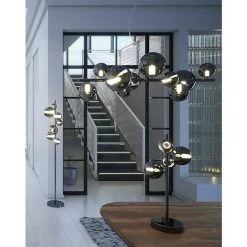 BAUHAUS WOFI Villa Tischleuchte 20 W, L X B X H: 24 X 15 X 48 Cm, Schwarz/Chrom, G9 -Bauhaus Home 12 1043