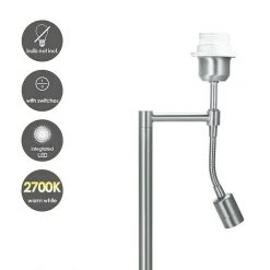 BAUHAUS Deko-Tischleuchte Read L X B X H: 20 X 20 X 47 Cm, Mattstahl, E27 11 BAUHAUS Deko-Tischleuchte Read L X B X H: 20 X 20 X 47 Cm, Mattstahl, E27 -Bauhaus Home 12 1052