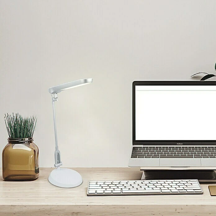 BAUHAUS LED-Tischleuchte Free 9 W, L X B X H: 22 X 22 X 48,5 Cm, Weiß, Warmweiß 3 BAUHAUS LED-Tischleuchte Free 9 W, L X B X H: 22 X 22 X 48,5 Cm, Weiß, Warmweiß