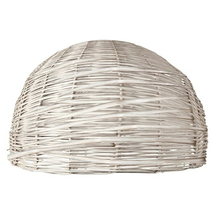 BAUHAUS Home Sweet Home Lampenschirm Roseau Ø X H: 50 X 25 Cm, Weiß, Holz, Rund 3 BAUHAUS Home Sweet Home Lampenschirm Roseau Ø X H: 50 X 25 Cm, Weiß, Holz, Rund