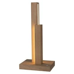 BAUHAUS Spotlight LED-Tischleuchte Manhattan 10 W, L X B X H: 15,5 X 21,5 X 45 Cm, Eiche, Warmweiß