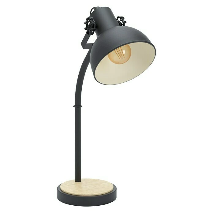 BAUHAUS Eglo Tischleuchte Lubenham 40 W, Schwarz/Braun, E27 3 BAUHAUS Eglo Tischleuchte Lubenham 40 W, Schwarz/Braun, E27