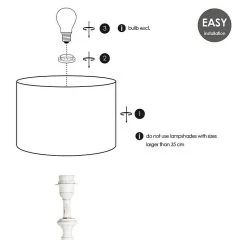 BAUHAUS Home Sweet Home Lampenfuß Step Rund 40 W, Farbe: Weiß, Höhe: 49 Cm 10 BAUHAUS Home Sweet Home Lampenfuß Step Rund 40 W, Farbe: Weiß, Höhe: 49 Cm -Bauhaus Home 12 1106