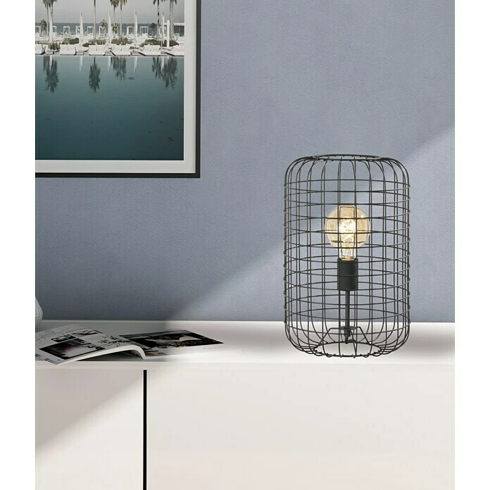 BAUHAUS Honsel Leuchten Deko-Tischleuchte Titus 40 W, L X B X H: 18 X 18 X 128,5 Cm, Schwarz/Braun, E27 3 BAUHAUS Honsel Leuchten Deko-Tischleuchte Titus 40 W, L X B X H: 18 X 18 X 128,5 Cm, Schwarz/Braun, E27