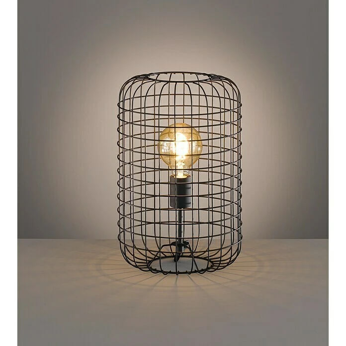 BAUHAUS Honsel Leuchten Deko-Tischleuchte Titus 40 W, L X B X H: 18 X 18 X 128,5 Cm, Schwarz/Braun, E27 5 BAUHAUS Honsel Leuchten Deko-Tischleuchte Titus 40 W, L X B X H: 18 X 18 X 128,5 Cm, Schwarz/Braun, E27 – Bild 3