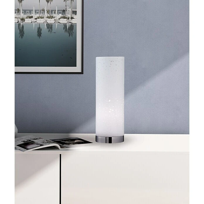 BAUHAUS Honsel Leuchten Tischleuchte Rund Thor 25 W, Ø X H: 120 Mm X 35 Cm, Chrom/Nickel, E14 3 BAUHAUS Honsel Leuchten Tischleuchte Rund Thor 25 W, Ø X H: 120 Mm X 35 Cm, Chrom/Nickel, E14