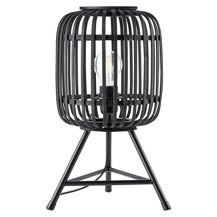 BAUHAUS Brilliant Woodrow Tischleuchte Schwarz, E27, 60 W 5 BAUHAUS Brilliant Woodrow Tischleuchte Schwarz, E27, 60 W – Bild 3