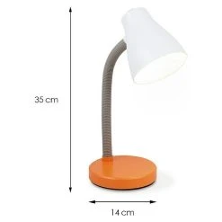 BAUHAUS Tischleuchte Rocker L X B X H: 14 X 14 X 35 Cm, Orange, E14 -Bauhaus Home 12 1155