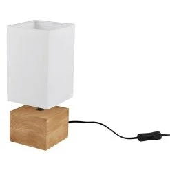 BAUHAUS Trio Leuchten Tischleuchte Woody 40 W, L X B X H: 12 X 12 X 30 Cm, Weiß/Braun, E14 7 BAUHAUS Trio Leuchten Tischleuchte Woody 40 W, L X B X H: 12 X 12 X 30 Cm, Weiß/Braun, E14 -Bauhaus Home 12 1161
