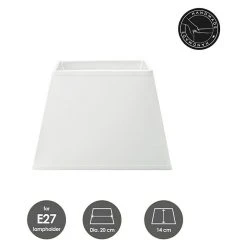 BAUHAUS Home Sweet Home Lampenschirm Largo L X B X H: 20 X 20 X 14 Cm, Pure White, Stoff, Eckig 10 BAUHAUS Home Sweet Home Lampenschirm Largo L X B X H: 20 X 20 X 14 Cm, Pure White, Stoff, Eckig -Bauhaus Home 12 1164