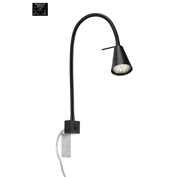 BAUHAUS Briloner LED-Wandstrahler Tuso 4 W, Schwarz, L X B X H: 5,8 X 21,7 X 40,3 Cm 4 BAUHAUS Briloner LED-Wandstrahler Tuso 4 W, Schwarz, L X B X H: 5,8 X 21,7 X 40,3 Cm – Bild 2