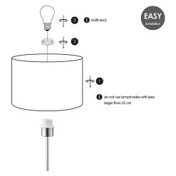 BAUHAUS Home Sweet Home Lampenfuß Bossano 40 W, Farbe: Braun, Höhe: 33 Cm 10 BAUHAUS Home Sweet Home Lampenfuß Bossano 40 W, Farbe: Braun, Höhe: 33 Cm -Bauhaus Home 12 1187