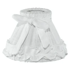 BAUHAUS Eglo Lampenschirm 1+1 Vintage Ø X H: 20,5 X 14,5 Cm, Weiß, Textil