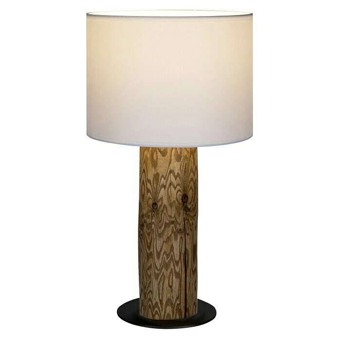 BAUHAUS Spotlight Deko-Tischleuchte Pinia Table 40 W, Braun/Gebeizte Kiefer, Weiß, E27 4 BAUHAUS Spotlight Deko-Tischleuchte Pinia Table 40 W, Braun/Gebeizte Kiefer, Weiß, E27 – Bild 2