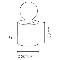 BAUHAUS Spotlight Deko-Tischleuchte Trabo Table 25 W, Braun, E27 8 BAUHAUS Spotlight Deko-Tischleuchte Trabo Table 25 W, Braun, E27 -Bauhaus Home 12 1269