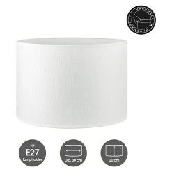 BAUHAUS Home Sweet Home Lampenschirm Canvas 30 Cm, Schneeweiß, Baumwolle, Rund 10 BAUHAUS Home Sweet Home Lampenschirm Canvas 30 Cm, Schneeweiß, Baumwolle, Rund -Bauhaus Home 12 1305