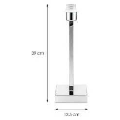 BAUHAUS Home Sweet Home Lampenfuß Gomez 40 W, Farbe: Chrom, Höhe: 40 Cm 10 BAUHAUS Home Sweet Home Lampenfuß Gomez 40 W, Farbe: Chrom, Höhe: 40 Cm -Bauhaus Home 12 1337