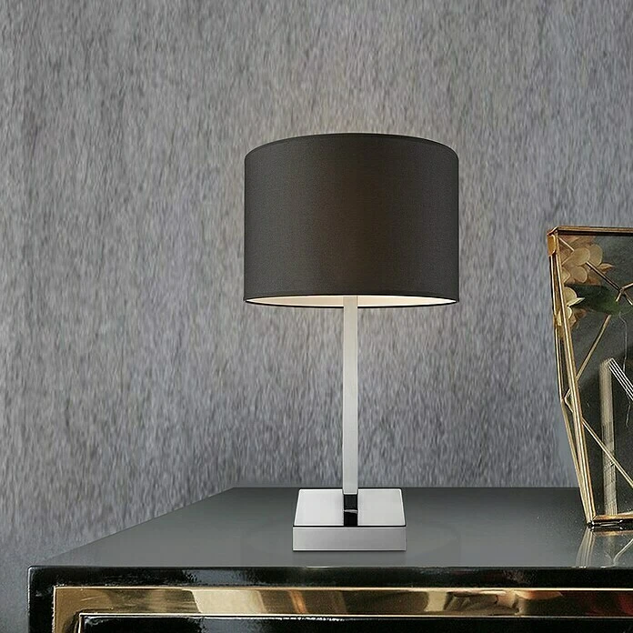 BAUHAUS Home Sweet Home Lampenfuß Gomez 40 W, Farbe: Chrom, Höhe: 40 Cm 8 BAUHAUS Home Sweet Home Lampenfuß Gomez 40 W, Farbe: Chrom, Höhe: 40 Cm – Bild 6