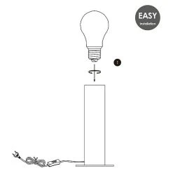 BAUHAUS Home Sweet Home Tischleuchte Billy 10 W, Beige, E27, 120 Mm X 25,5 Cm 12 BAUHAUS Home Sweet Home Tischleuchte Billy 10 W, Beige, E27, 120 Mm X 25,5 Cm -Bauhaus Home 12 1358