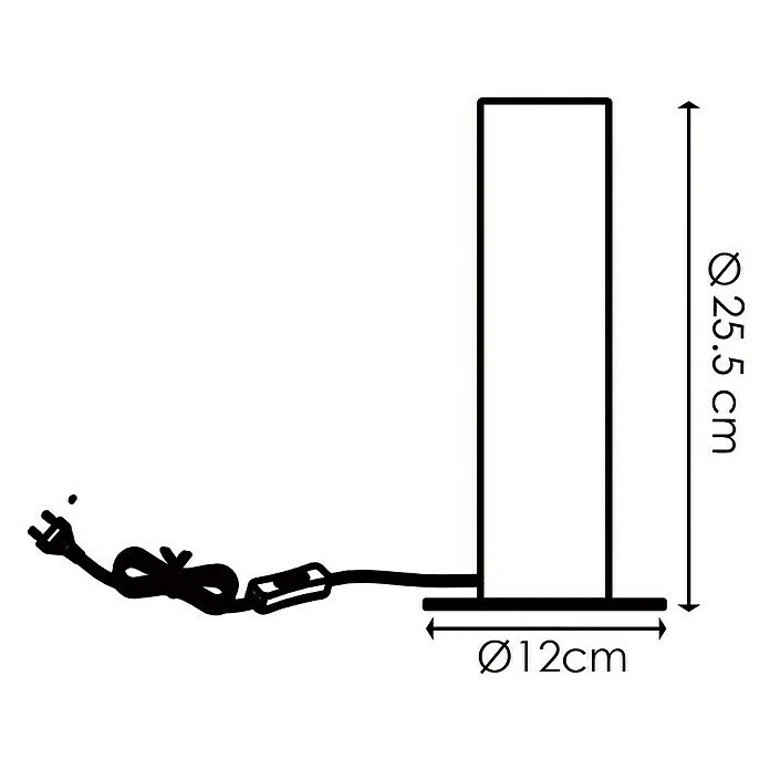 BAUHAUS Home Sweet Home Tischleuchte Billy 10 W, Beige, E27, 120 Mm X 25,5 Cm 8 BAUHAUS Home Sweet Home Tischleuchte Billy 10 W, Beige, E27, 120 Mm X 25,5 Cm – Bild 6