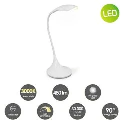 BAUHAUS LED-Tischleuchte Wing 2,5 W, L X B X H: 17 X 17 X 37,5 Cm, Weiß, Warmweiß 10 BAUHAUS LED-Tischleuchte Wing 2,5 W, L X B X H: 17 X 17 X 37,5 Cm, Weiß, Warmweiß -Bauhaus Home 12 1377