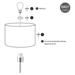 BAUHAUS Home Sweet Home Lampenfuß Single 40 W, Farbe: Stahl Matt, Höhe: 37 Cm 10 BAUHAUS Home Sweet Home Lampenfuß Single 40 W, Farbe: Stahl Matt, Höhe: 37 Cm -Bauhaus Home 12 1393