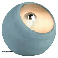 BAUHAUS Paulmann Neordic Tischleuchte Rund Ingram 20 W, Ø X H: 230 Mm X 21,5 Cm, Grau, E27