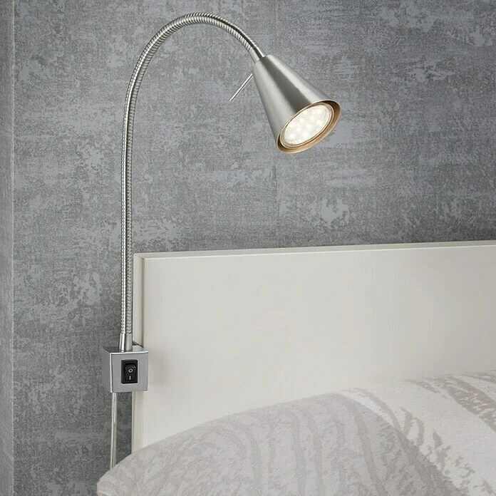 BAUHAUS Briloner LED-Wandstrahler Tuso 4 W, Nickel Matt, L X B X H: 5,8 X 21,7 X 40,3 Cm 3 BAUHAUS Briloner LED-Wandstrahler Tuso 4 W, Nickel Matt, L X B X H: 5,8 X 21,7 X 40,3 Cm