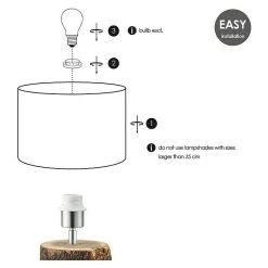 BAUHAUS Home Sweet Home Lampenfuß Treetrunk 40 W, Farbe: Braun, Höhe: 26 Cm 13 BAUHAUS Home Sweet Home Lampenfuß Treetrunk 40 W, Farbe: Braun, Höhe: 26 Cm -Bauhaus Home 12 1426