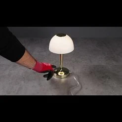 BAUHAUS Reality Leuchten LED-Tischleuchte Rund Ventura 4 W, Ø X H: 155 Mm X 29 Cm, Messing, Warmweiß -Bauhaus Home 12 1457