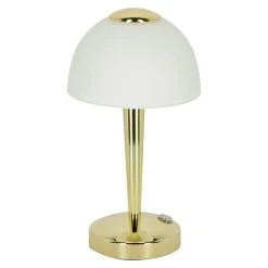 BAUHAUS Reality Leuchten LED-Tischleuchte Rund Ventura 4 W, Ø X H: 155 Mm X 29 Cm, Messing, Warmweiß -Bauhaus Home 12 1458