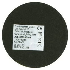 BAUHAUS Reality Leuchten LED-Tischleuchte Rund Ventura 4 W, Ø X H: 155 Mm X 29 Cm, Messing, Warmweiß -Bauhaus Home 12 1459