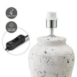 BAUHAUS Home Sweet Home Lampenfuß Luke 40 W, Farbe: Weiß, Höhe: 36 Cm 10 BAUHAUS Home Sweet Home Lampenfuß Luke 40 W, Farbe: Weiß, Höhe: 36 Cm -Bauhaus Home 12 1465