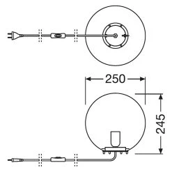 BAUHAUS Ledvance Deko-Tischleuchte BUBBLE L X B X H: 25 X 25 X 245 Cm, Grau, E27 10 BAUHAUS Ledvance Deko-Tischleuchte BUBBLE L X B X H: 25 X 25 X 245 Cm, Grau, E27 -Bauhaus Home 12 15
