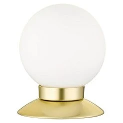 BAUHAUS Reality Leuchten LED-Tischleuchte Rund Princess 3 W, Ø X H: 100 Mm X 13 Cm, Messing, Warmweiß 7 BAUHAUS Reality Leuchten LED-Tischleuchte Rund Princess 3 W, Ø X H: 100 Mm X 13 Cm, Messing, Warmweiß -Bauhaus Home 12 1522