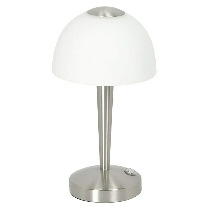 BAUHAUS Reality Leuchten LED-Tischleuchte Rund Ventura 4 W, Ø X H: 155 Mm X 29 Cm, Nickel, Warmweiß 3 BAUHAUS Reality Leuchten LED-Tischleuchte Rund Ventura 4 W, Ø X H: 155 Mm X 29 Cm, Nickel, Warmweiß