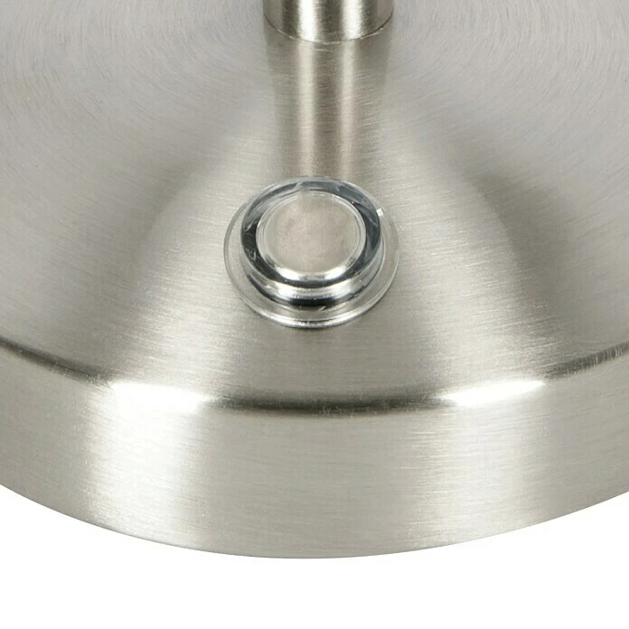 BAUHAUS Reality Leuchten LED-Tischleuchte Rund Ventura 4 W, Ø X H: 155 Mm X 29 Cm, Nickel, Warmweiß 4 BAUHAUS Reality Leuchten LED-Tischleuchte Rund Ventura 4 W, Ø X H: 155 Mm X 29 Cm, Nickel, Warmweiß – Bild 2