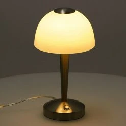 BAUHAUS Reality Leuchten LED-Tischleuchte Rund Ventura 4 W, Ø X H: 155 Mm X 29 Cm, Nickel, Warmweiß 10 BAUHAUS Reality Leuchten LED-Tischleuchte Rund Ventura 4 W, Ø X H: 155 Mm X 29 Cm, Nickel, Warmweiß -Bauhaus Home 12 1529