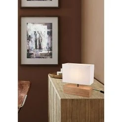 Alternative view of BAUHAUS Reality Leuchten Tischleuchte WOODY 60 W, L X B X H: 12 X 30 X 30,5 Cm, Holz, E27