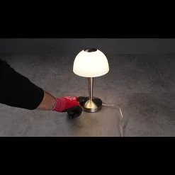 BAUHAUS Reality Leuchten LED-Tischleuchte Rund Ventura 4 W, Ø X H: 155 Mm X 29 Cm, Nickel, Warmweiß 11 BAUHAUS Reality Leuchten LED-Tischleuchte Rund Ventura 4 W, Ø X H: 155 Mm X 29 Cm, Nickel, Warmweiß -Bauhaus Home 12 1530