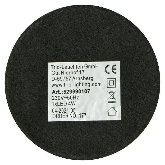 BAUHAUS Reality Leuchten LED-Tischleuchte Rund Ventura 4 W, Ø X H: 155 Mm X 29 Cm, Nickel, Warmweiß 7 BAUHAUS Reality Leuchten LED-Tischleuchte Rund Ventura 4 W, Ø X H: 155 Mm X 29 Cm, Nickel, Warmweiß – Bild 5