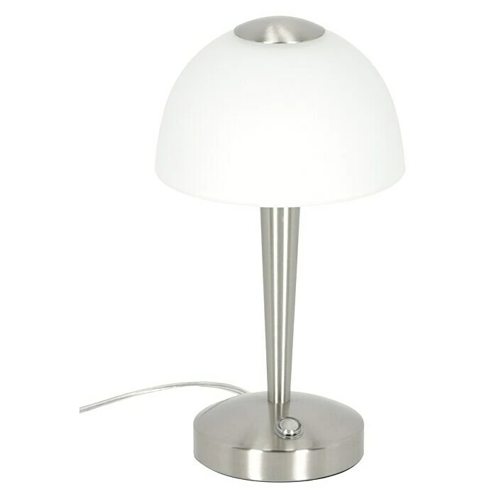 BAUHAUS Reality Leuchten LED-Tischleuchte Rund Ventura 4 W, Ø X H: 155 Mm X 29 Cm, Nickel, Warmweiß 8 BAUHAUS Reality Leuchten LED-Tischleuchte Rund Ventura 4 W, Ø X H: 155 Mm X 29 Cm, Nickel, Warmweiß – Bild 6