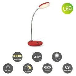 BAUHAUS LED-Tischleuchte Polly 5,5 W, L X B X H: 14 X 14 X 28 Cm, Rot, Warmweiß 10 BAUHAUS LED-Tischleuchte Polly 5,5 W, L X B X H: 14 X 14 X 28 Cm, Rot, Warmweiß -Bauhaus Home 12 1553