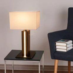 BAUHAUS Britop Lighting Flame Tischleuchte 40 W, L X B X H: 30 X 20 X 55 Cm, Schwarz, E27